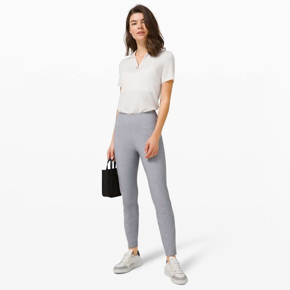 Lululemon Here to There High-Rise 7/8 Pant Crosshatch Texture Magnet Grey Size 6 - Picture 1 of 9